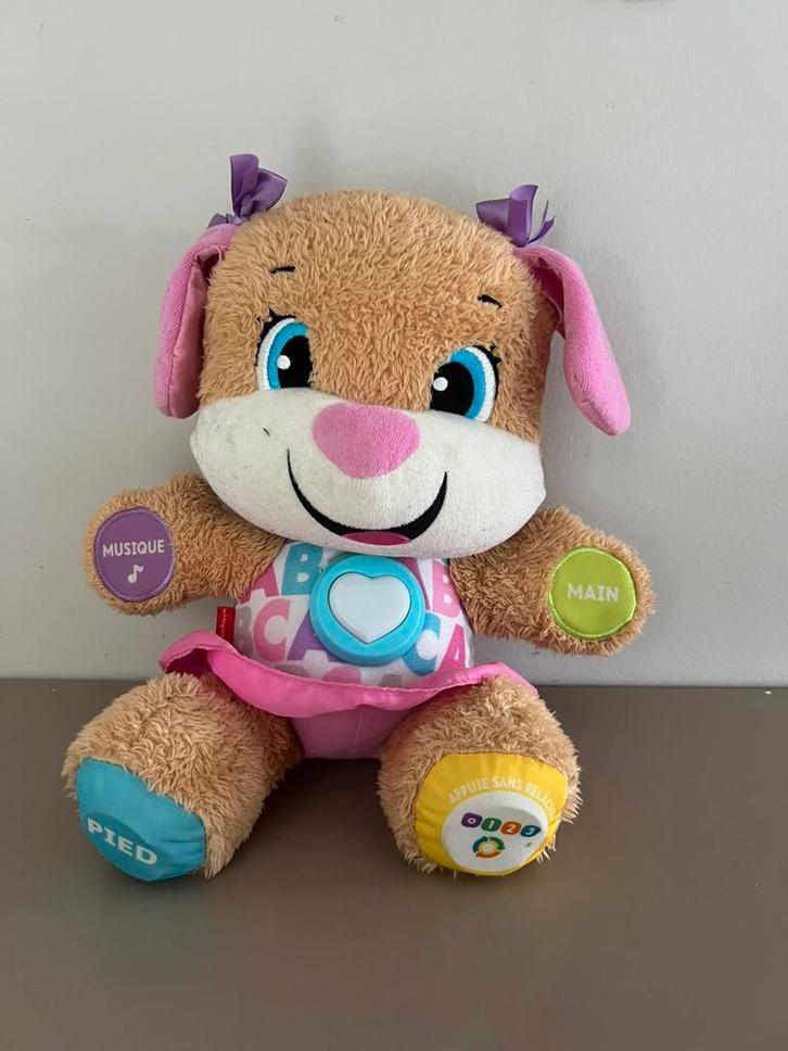 Ours en peluche FISHER PRICE interactif comme neuf, Collections, Jouets, Comme neuf, Enlèvement