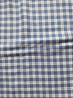 Katoenen stof blauw/witte ruitjes flanel, Ophalen, Blauw