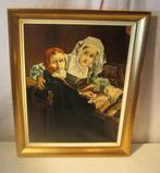 Mooi Geschilderd Werk 'Man en vrouw' - Gesigneerd, Antiek en Kunst, Ophalen of Verzenden