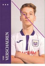 RSC Anderlecht / Foto - karton / Yari Verschaeren /21 x 14,8, Verzamelen, Sportartikelen en Voetbal, Nieuw, Spelerskaart, Verzenden