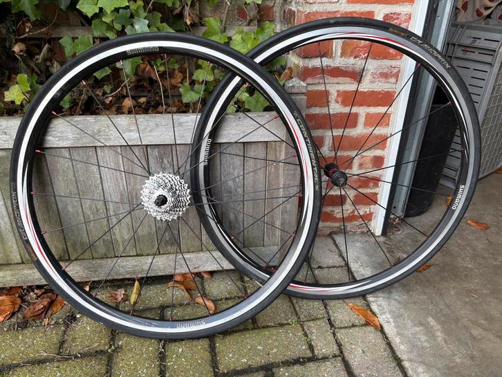 Shimano 28 inch toerfiets voor en achter wiel, Fietsen en Brommers, Fietsonderdelen, Zo goed als nieuw, Wiel, Ophalen