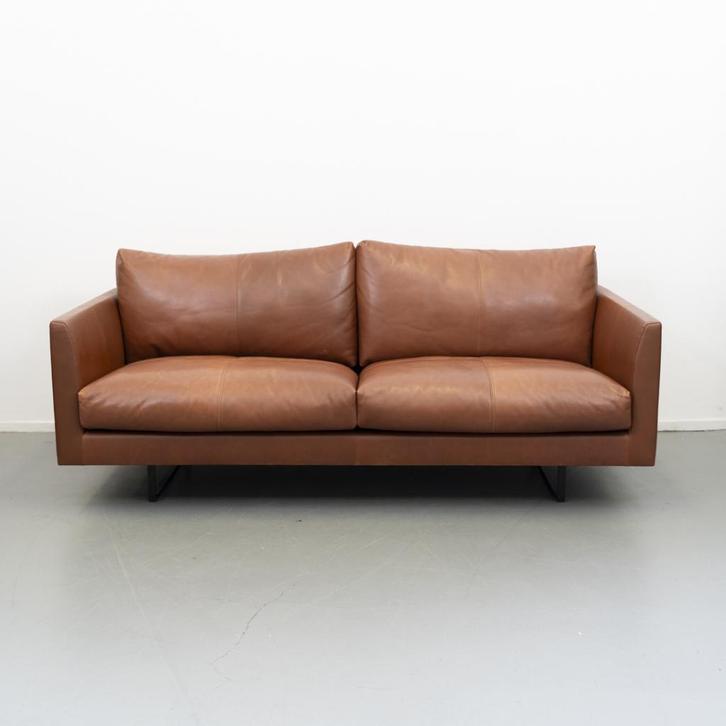 1x Montis Axel Bank 3,5-zits/218cm Rancho Leder - Castanya, Huis en Inrichting, Woonaccessoires | Overige, Zo goed als nieuw, Ophalen of Verzenden