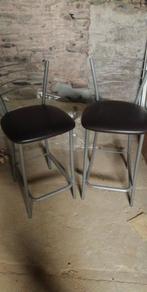 Chaise haute, Maison & Meubles, Chaises, Gris, Comme neuf, Deux, Enlèvement