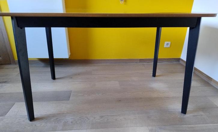 Tafel 80x130cm + beschermer, Huis en Inrichting, Tafels | Eettafels, Zo goed als nieuw, 50 tot 100 cm, 100 tot 150 cm, Vier personen