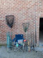 A vendre 5 cannes à pèches + matérielles, Enlèvement, Utilisé