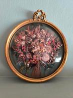 Grote vergulde kader droogbloemen, Dollanzo, Huis en Inrichting, Ophalen of Verzenden