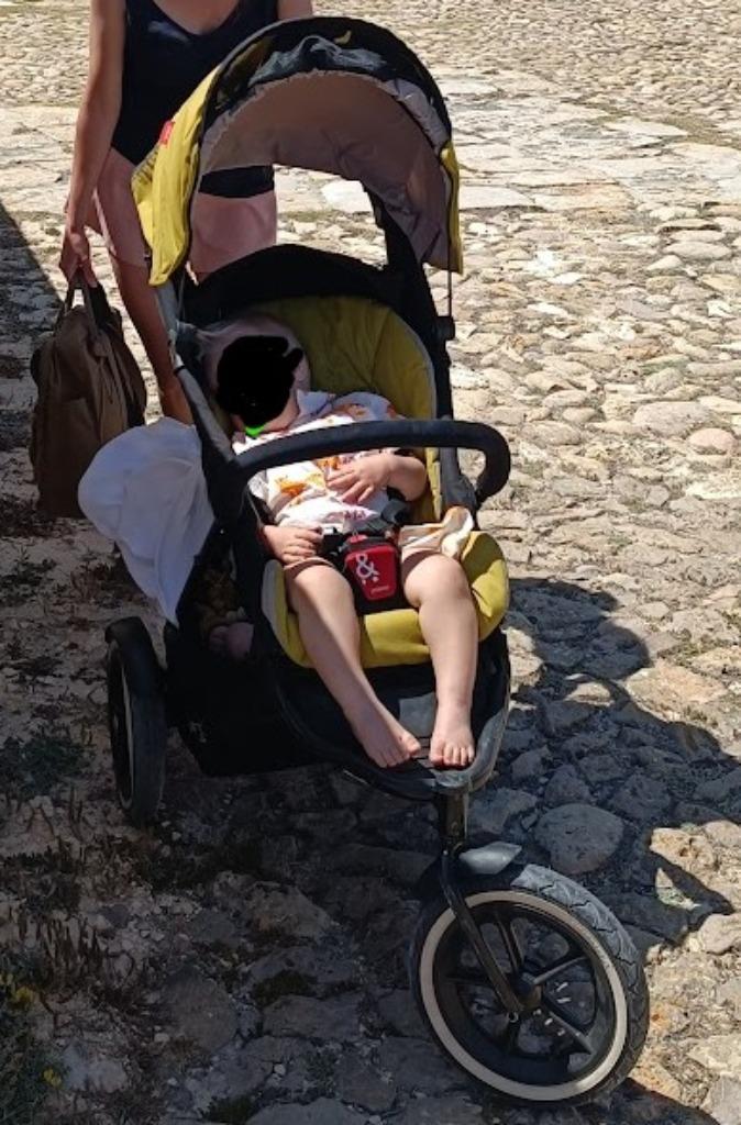 Phil & Teds dubbele buggy, Kinderen en Baby's, Buggy's, Gebruikt, Overige merken, Duomodel, Verstelbare rugleuning, Ophalen