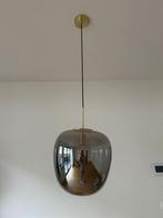 Furnified “Hübsch” hanglamp mirror/messing 40cm, Maison & Meubles, Comme neuf, Métal, 75 cm ou plus, Enlèvement