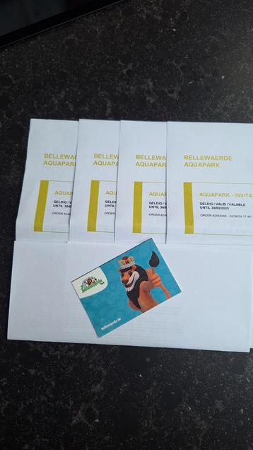 4 billets pour le parc aquatique Bellewaerde + parking