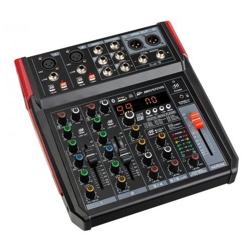 PA-mixer handige compacte formaat, 6 ingangen / 4 kanalen, Muziek en Instrumenten, Mengpanelen, Nieuw, Ophalen of Verzenden