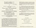 Veldwachter Victor Van Rompaey oudstrijder 1914-1918, Collections, Images pieuses & Faire-part, Enlèvement ou Envoi