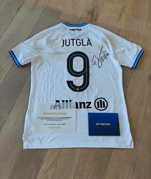 Club Brugge matchwornshirt Jutgla met certificaat., Verzamelen, Sportartikelen en Voetbal, Zo goed als nieuw, Shirt, Ophalen of Verzenden