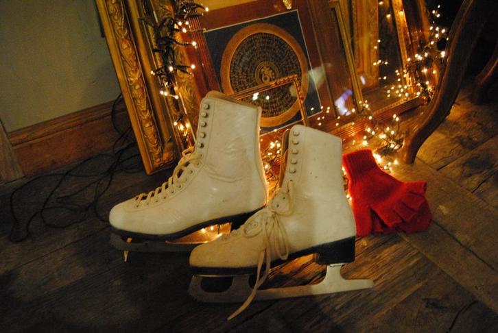 KERSTDECORATIE / IJSSCHAATSEN, Sport en Fitness, Schaatsen, Gebruikt, Ophalen