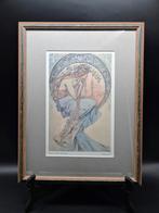 Art Nouveau-poster „Poëzie” van Alphonse Mucha, Ophalen of Verzenden