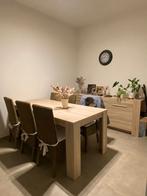 Eetplaats: tafel met 6 stoelen en dressoir, Ophalen, Gebruikt