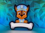 Paw Patrol chase 3d dimbare led lamp met jouw eigen naam op, Huis en Inrichting, Minder dan 50 cm, Nieuw, Logo, Kunststof