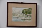 Aquarel: landschap Cavtat (Kroatië), Ophalen