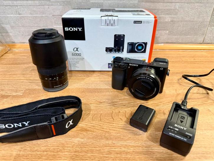 Sony Alpha 6000 – Double Zoom Kit, Audio, Tv en Foto, Fotocamera's Digitaal, Compact, Sony, Ophalen