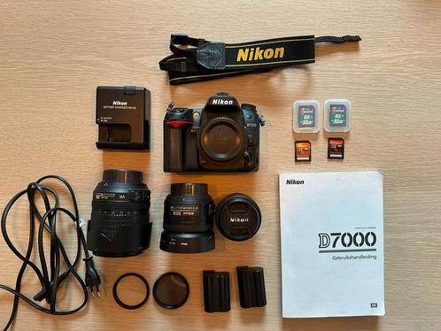 Nikon D7000 set, TV, Hi-fi & Vidéo, Appareils photo numériques, Utilisé, Reflex miroir, Nikon, Enlèvement ou Envoi