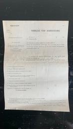 Rijkswacht / Verslag van aanhouding vreemdeling / collector, Ophalen of Verzenden