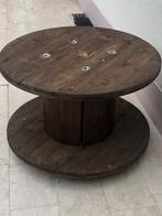 Deux tables bobines identiques, Jardin & Terrasse, Enlèvement, Comme neuf, Rond, Bois