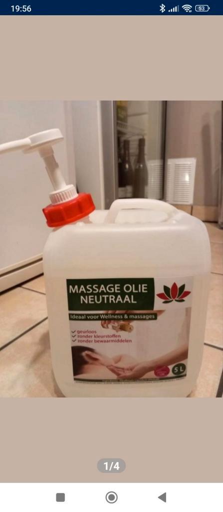 Massageolie, Sport en Fitness, Massageproducten, Zo goed als nieuw, Ophalen of Verzenden