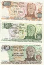 ARGENTINA 3 PRACHTIGE BILJETTEN, Postzegels en Munten, Bankbiljetten | Azië, Ophalen of Verzenden