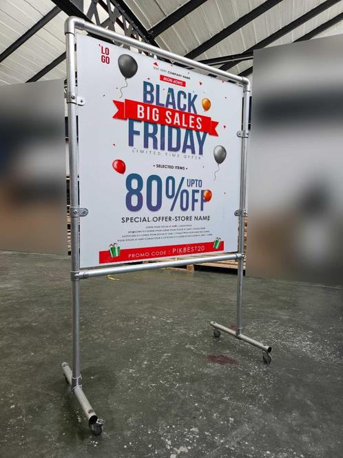 Mobiele zelfdragende framestructuur voor reclameborden, Muziek en Instrumenten, Licht en Laser, Gebruikt, Overige typen, Ophalen of Verzenden
