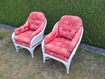 Lot de 2 Fauteuils en Rotin, Rotin, Inconnu, Inconnu, Enlèvement
