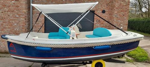 Elektrische sloep te koop 6.000,-, Watersport en Boten, Sloepen, Zo goed als nieuw, Tot 10 pk, 3 tot 6 meter, Elektrisch, Polyester