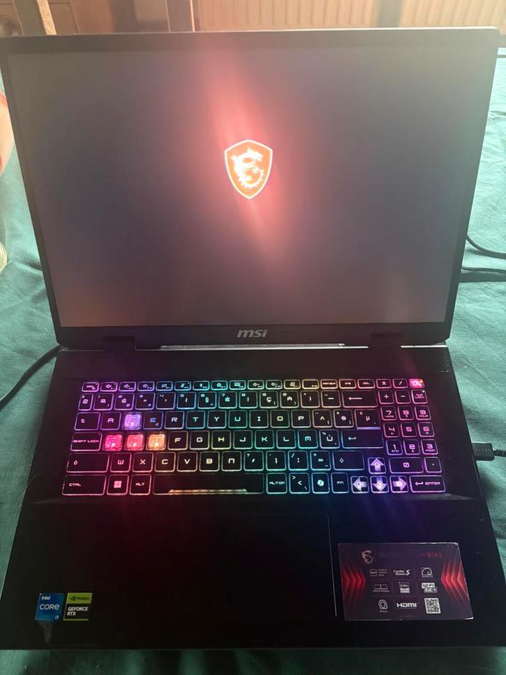 MSI sword 17 HX gaming laptop, Computers en Software, Windows Laptops, Zo goed als nieuw, 17 inch of meer, SSD, 4 Ghz of meer