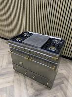 Luxe Lacanche Fornuis Inox 100cm Gas 5 Pits, 60 cm of meer, Zo goed als nieuw, Gas, Vrijstaand