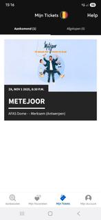 Tickets meteoor, Tickets en Kaartjes