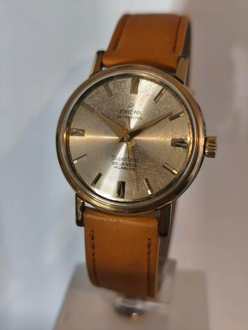 Enicar ultrasonic met nieuwe revisie, Handtassen en Accessoires, Horloges | Antiek, Ophalen of Verzenden