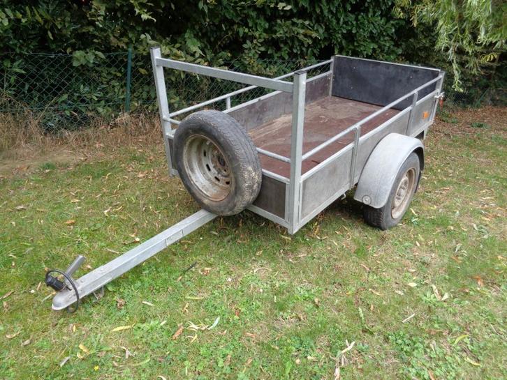 remork galvanise 750 kg merkplaatje 2-1m, Auto diversen, Aanhangers en Bagagewagens, Gebruikt, Ophalen