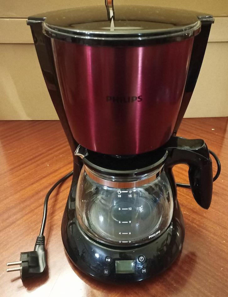Philips rode percolator, Elektronische apparatuur, Koffiezetapparaten, Gebruikt, Gemalen koffie, Koffiemachine, 4 tot 10 kopjes