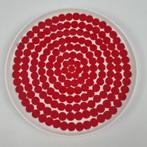 Marimekko Siirtolapuutarha bord rood wit Ø 20 cm, Huis en Inrichting, Keuken | Servies, Ophalen, Keramiek, Nieuw, Bord(en)