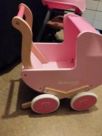 houten poppenwagen + poppenstoel, Kinderen en Baby's, Speelgoed | Houten speelgoed, Gebruikt, Ophalen of Verzenden