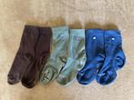3 paar kousen (blauw, groen en bruin) maat 35-38 (jongens), Kinderen en Baby's, Kinderkleding | Schoenen en Sokken, Ophalen of Verzenden