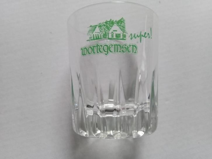 Borrelglaasje Wortegemsen Super !, Verzamelen, Glas en Drinkglazen, Zo goed als nieuw, Borrel- of Shotglas, Ophalen of Verzenden