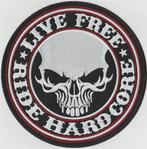 Live Free Ride Hardcore stoffen opstrijk patch embleem #1