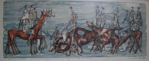 "Trefpunt" - Remy Cornelissen, Antiek en Kunst, Kunst | Litho's en Zeefdrukken, Ophalen