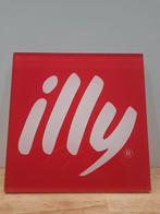 Illy logo reclame, Verzamelen, Ophalen of Verzenden, Zo goed als nieuw, Reclamebord
