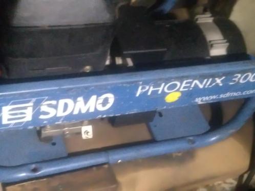 SDMO Phoenix benzinegeneratorset van 3 kW, Doe-het-zelf en Bouw, Aggregaten, Gebruikt, Benzine, Minder dan 5 kVA, Ophalen of Verzenden