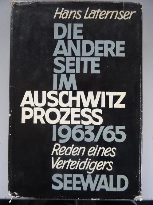 Hans Laternser Die andere seite im Auschwitz prozess 1963/65, Livres, Guerre & Militaire, Comme neuf, Autres sujets/thèmes, Deuxième Guerre mondiale