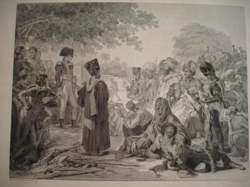 XIXe antieke ets 1810 Keizer Napoléon in EGYPTE Caïro, Antiek en Kunst, Kunst | Etsen en Gravures, Ophalen of Verzenden
