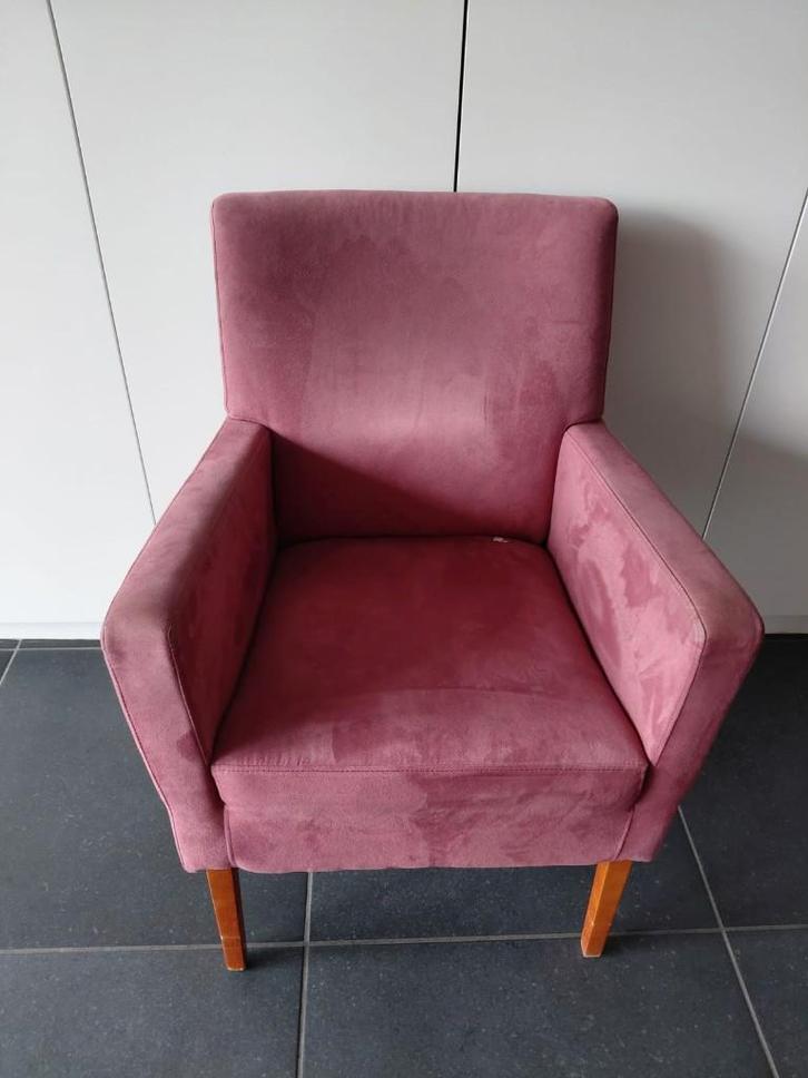 Tafelstoelen, Huis en Inrichting, Stoelen, Gebruikt, Vijf, Zes of meer stoelen, Hout, Stof, Overige kleuren, Ophalen