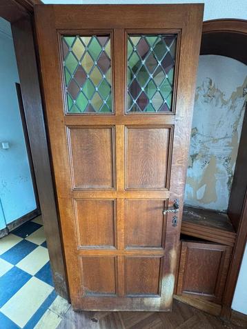 9 portes interieur en bois avec vitraux et plomb, Bricolage & Construction, Enlèvement, Utilisé
