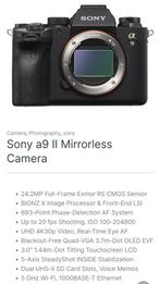 Sony A9 mark 2 NIEUWSTAAT, 3 maanden garantie., Comme neuf, Sony, Enlèvement ou Envoi, 24 Mégapixel