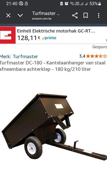 Kar voor zitmaaier of quad.  beschikbaar voor biedingen